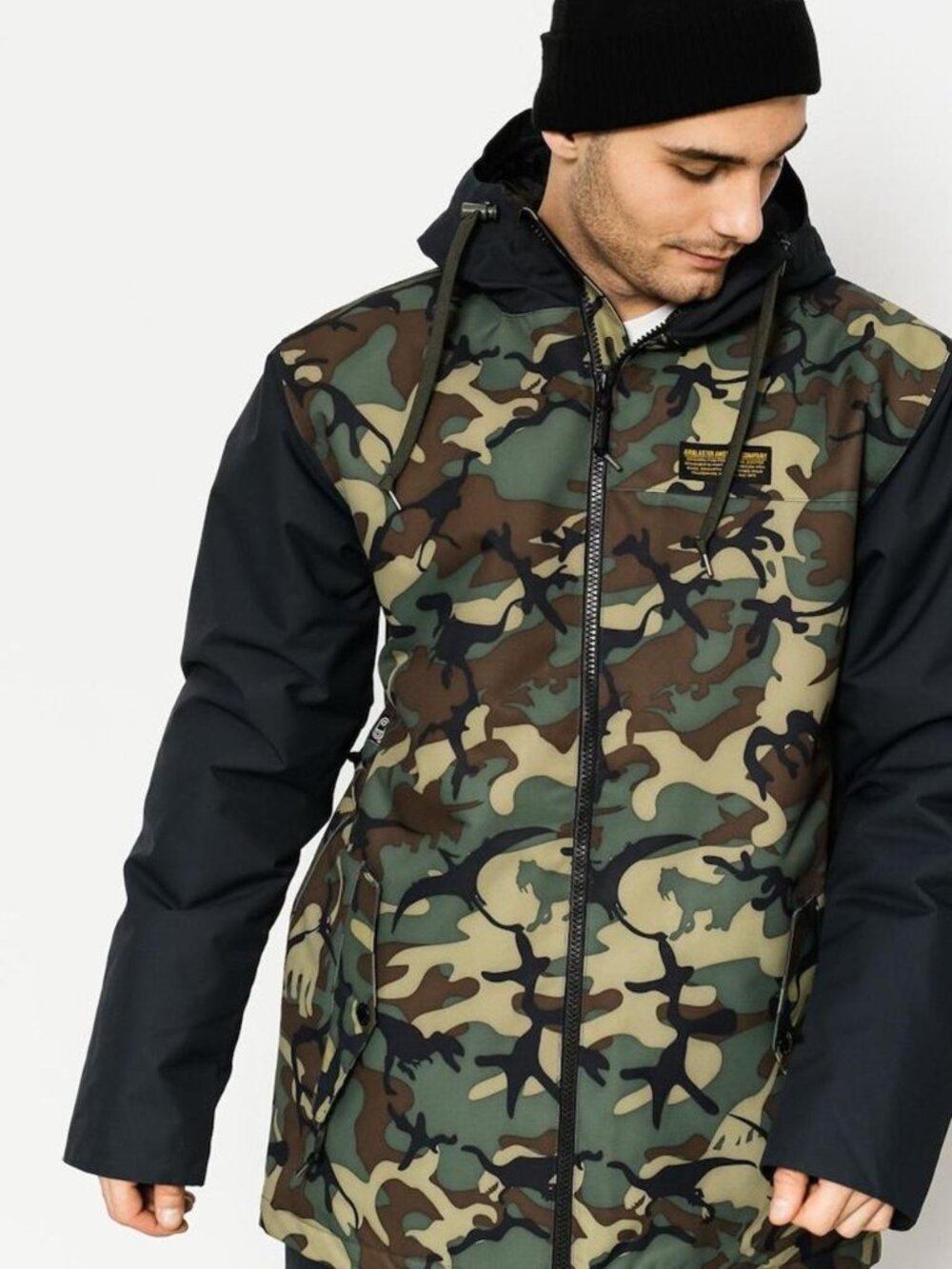 Air blaster Freedom Series Toaster Jacket Men's Snowboard Camo Size Small Black
